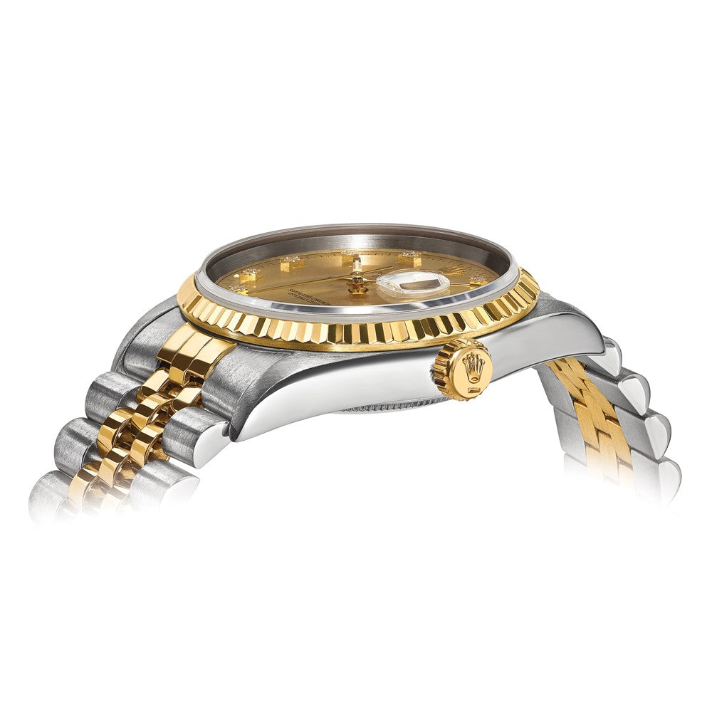 Pre-Owned Rolex Datejust 36mm Champagne Dial Luxury Watch - View 2