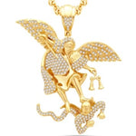 14 Karat Yellow Gold 2.15 Carat Diamonds Angel HipHop Pendant-1025163-YG - Picasso Gold & Diamond Jewelry