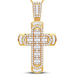 10 Karat All Yellow Gold 2.06 Carat Diamonds Latin Cross HipHop Pendant - Picasso Gold & Diamond Jewelry