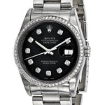 Pre-Owned Rolex Datejust 36mm Black Dial Luxury Watch - View 6