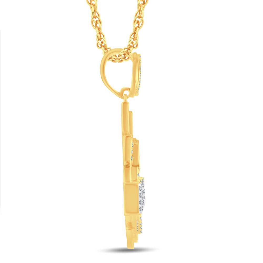 10K Yellow Gold 1.00 Carat Diamond Hot Boy Hip Hop Pendant | Iced Out Bling - Picasso Gold & Diamond Jewelry