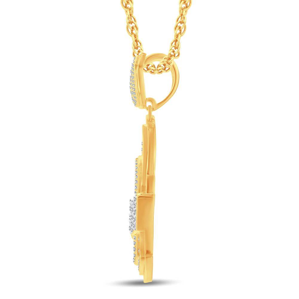 10K Yellow Gold 1.00 Carat Diamond Hot Boy Hip Hop Pendant | Iced Out Bling - Picasso Gold & Diamond Jewelry