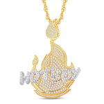 10K Yellow Gold 1.00 Carat Diamond Hot Boy Hip Hop Pendant | Iced Out Bling - Picasso Gold & Diamond Jewelry