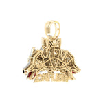 10 Karat Yellow Gold 1.25 Carat Diamonds 3Wolfpack HipHop Pendant-1027136-YG - Picasso Gold & Diamond Jewelry