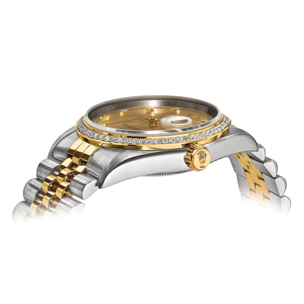 Pre-Owned Rolex Datejust 36mm Champagne Dial Luxury Watch - View 2