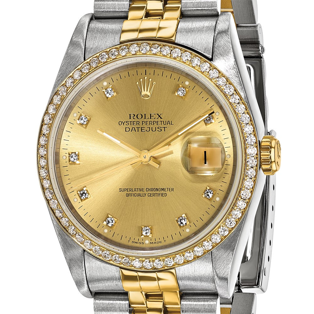 Pre-Owned Rolex Datejust 36mm Champagne Dial Luxury Watch - View 6