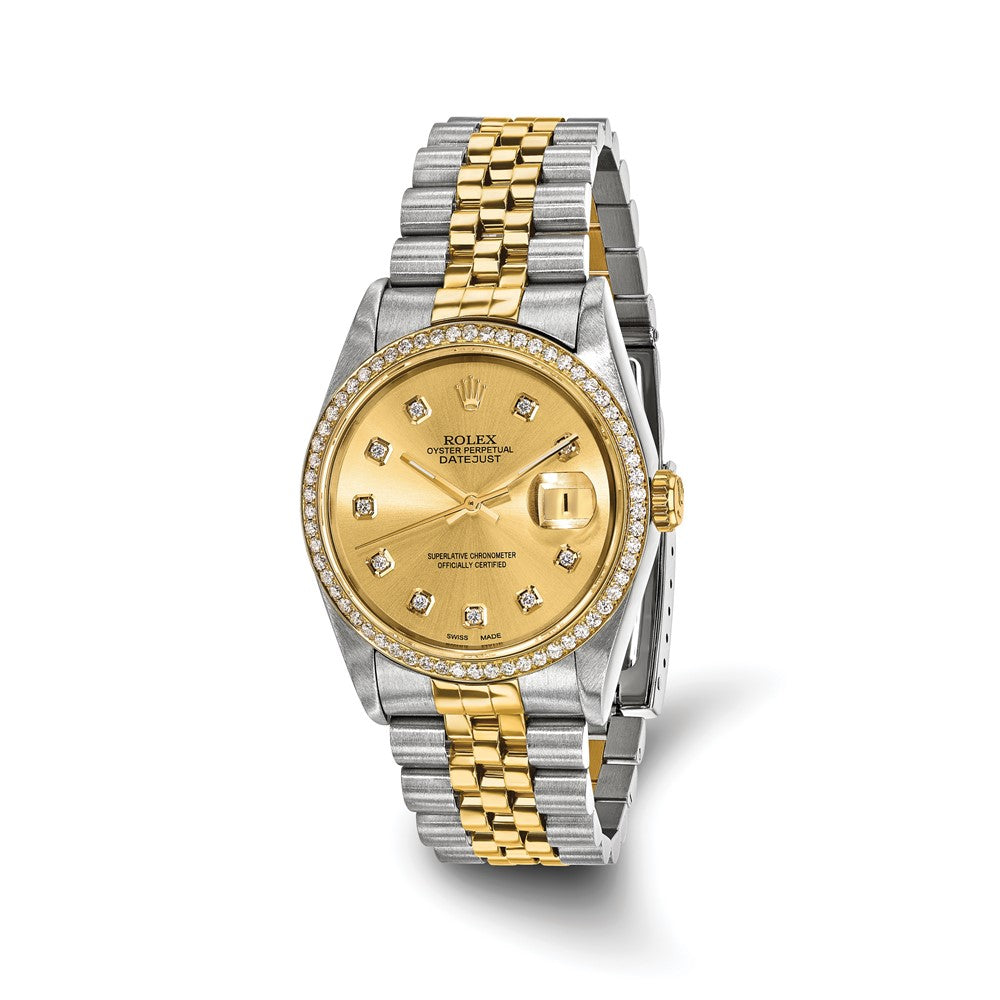Pre-Owned Rolex Datejust 36mm Champagne Dial Luxury Watch