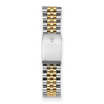 Certified pre-owned Rolex Datejust 36mm blue dial watch, bracelet detail view.