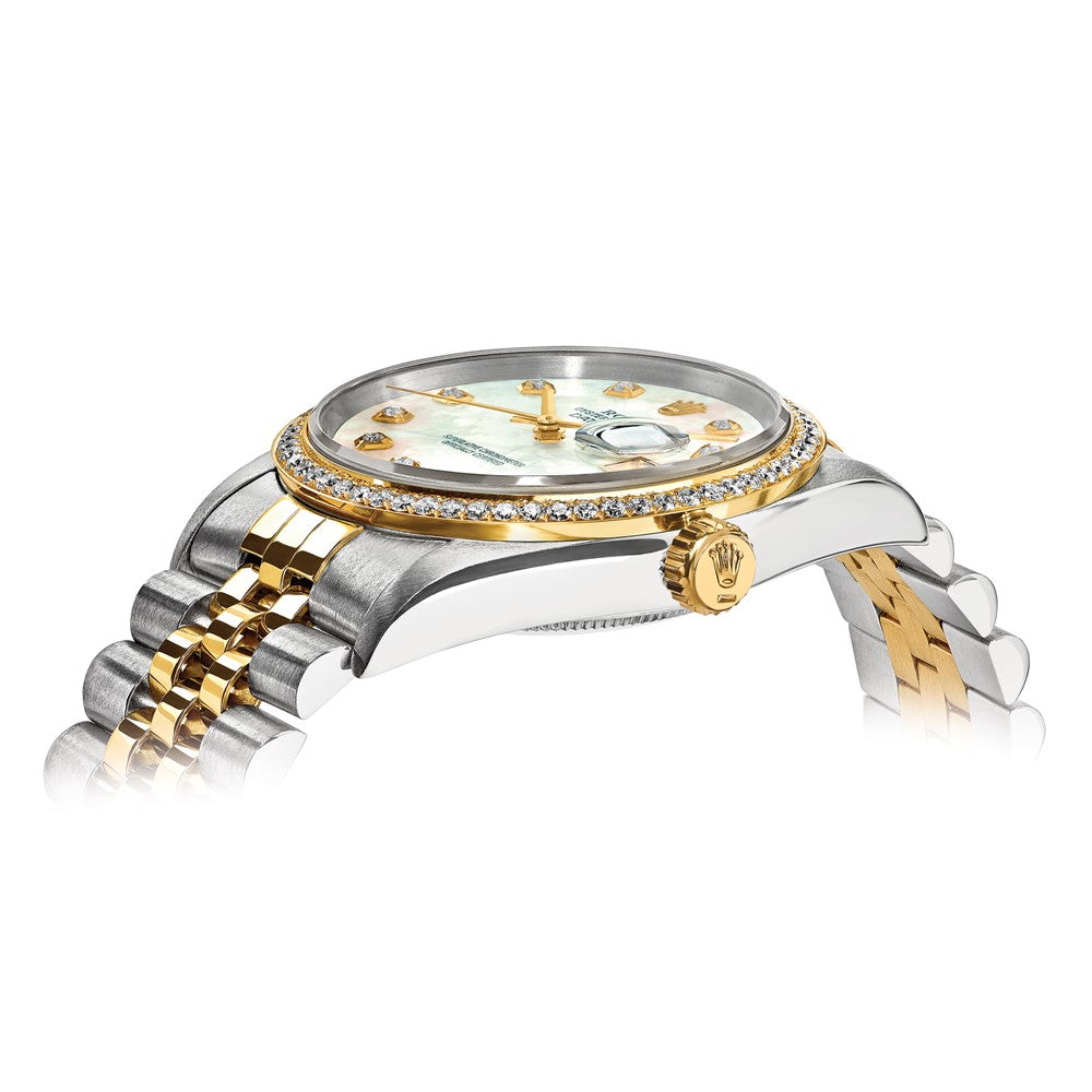 Pre-Owned Rolex Datejust 36mm Mother of Pearl Dial Luxury Watch - View 2