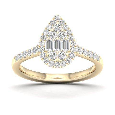 Elegance in Every Detail: 14K 0.50CT D-Ladies Rings - Picasso Gold & Diamond Jewelry