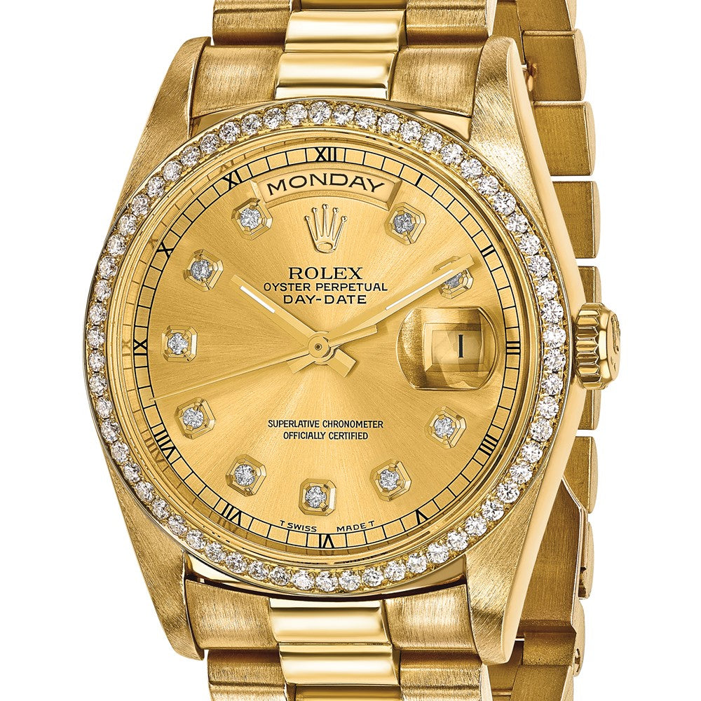 Pre-Owned Rolex Day-Date (President) 36mm Champagne Dial Luxury Watch - View 6