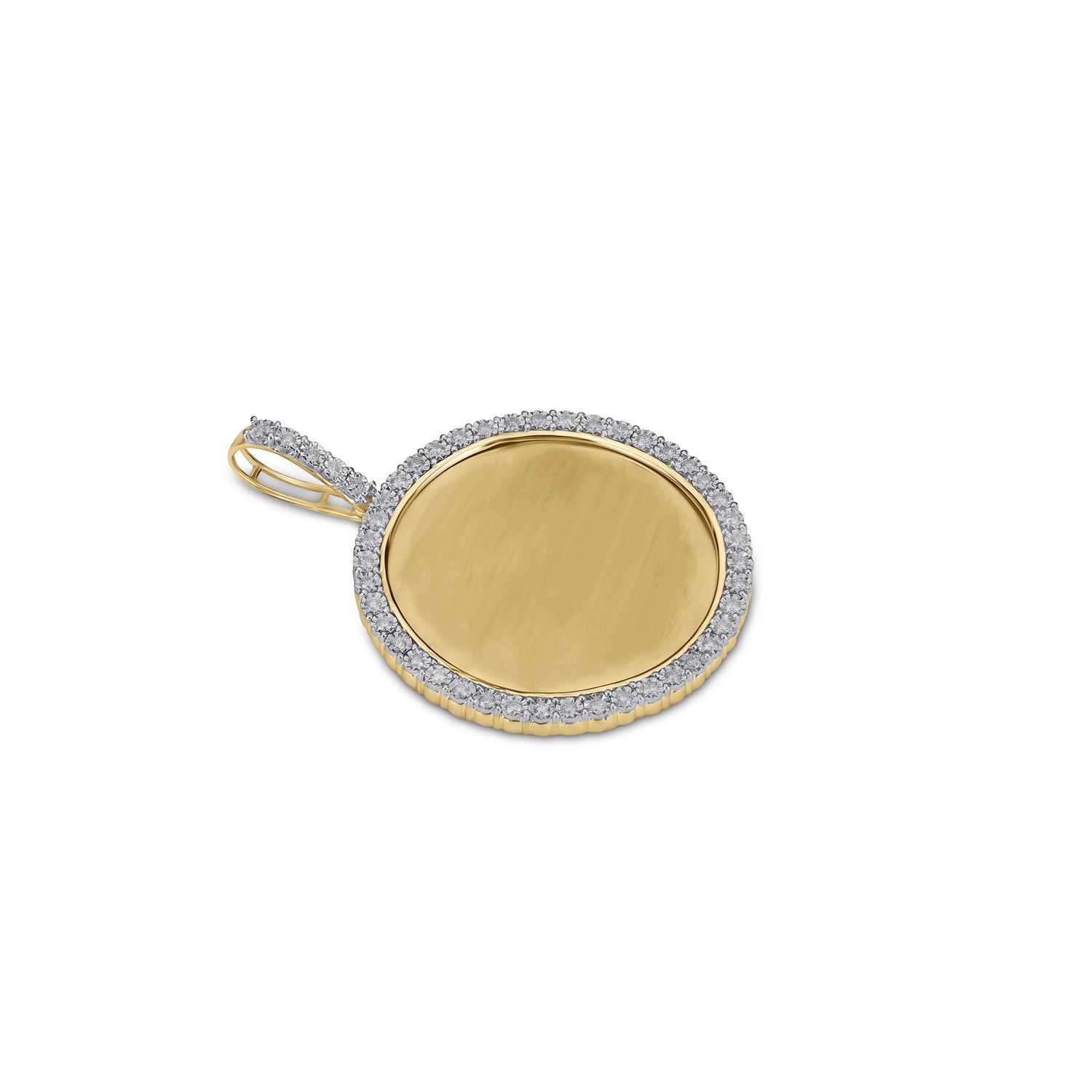 10KT 0.60-0.67CT D-Memory Pendant with Plate - Picasso Gold & Diamond Jewelry
