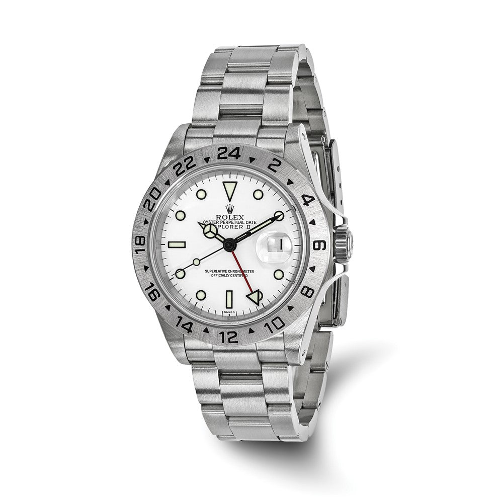 Pre-Owned Rolex Explorer II 40mm White Dial Luxury Watch