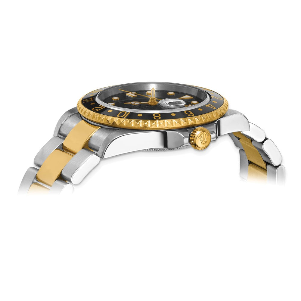 Pre-owned Rolex Independently Certified Men's Two-tone GMT - Black