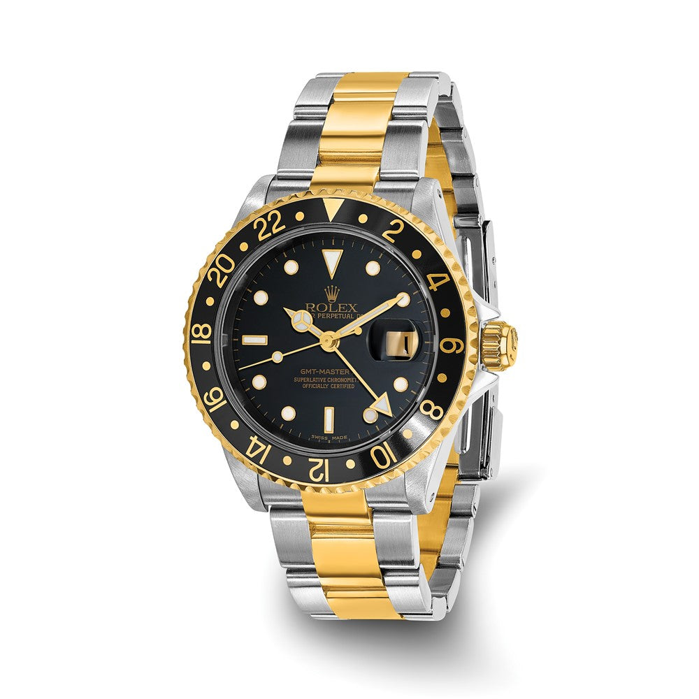 Pre-owned Rolex Independently Certified Men's Two-tone GMT - Black