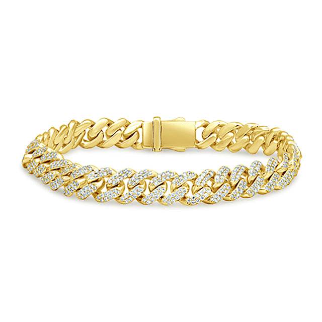 Opulent Brilliance: 10K 4.46-4.56CT D-Bracelet - Picasso Gold & Diamond Jewelry
