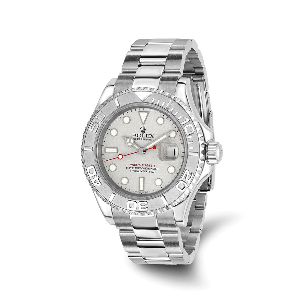 Pre-Owned Rolex Yacht-Master 40mm Silver Dial Luxury Watch