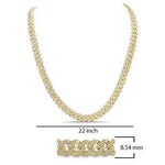 10K Yellow Gold Diamond Cuban Link Chain Necklace – 11.71–11.91 Carats, 22-Inch Cuban Style - Picasso Gold & Diamond Jewelry