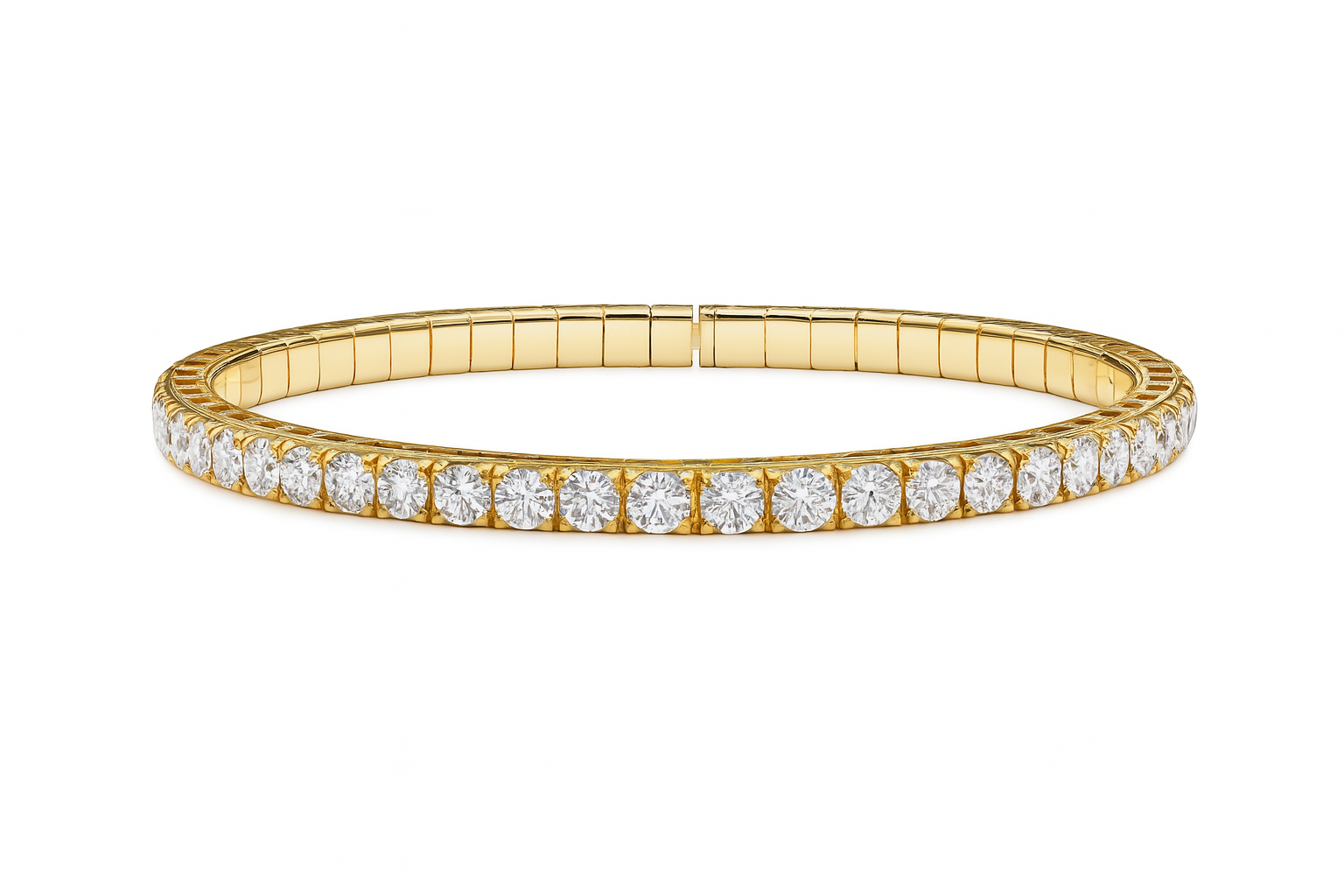 10 Carat Lab Grown VS Diamonds Bracelet (Stretchable) Custom Made - Picasso Gold & Diamond Jewelry