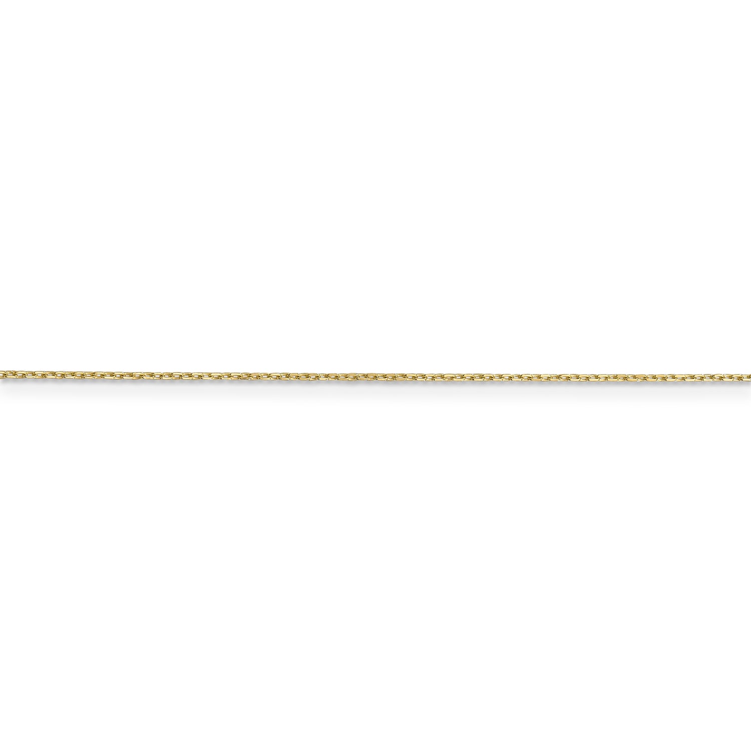 10k .8mm D/C Cable with Spring Ring Clasp Chain