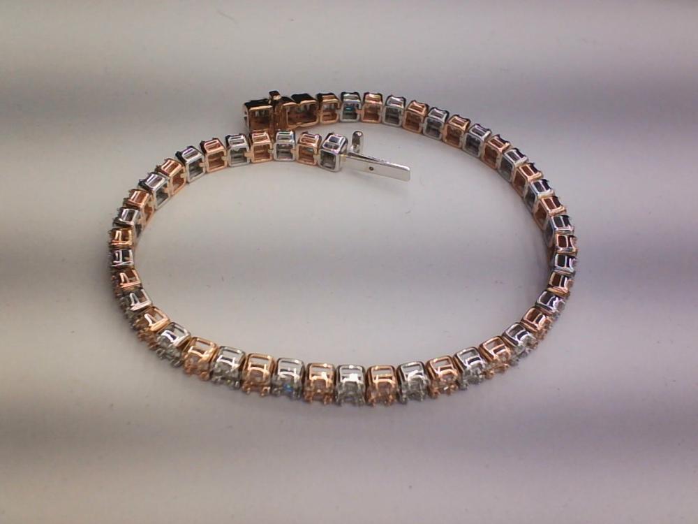 Radiant Brilliance: 10K 3.98-4.60CT D-Bracelet