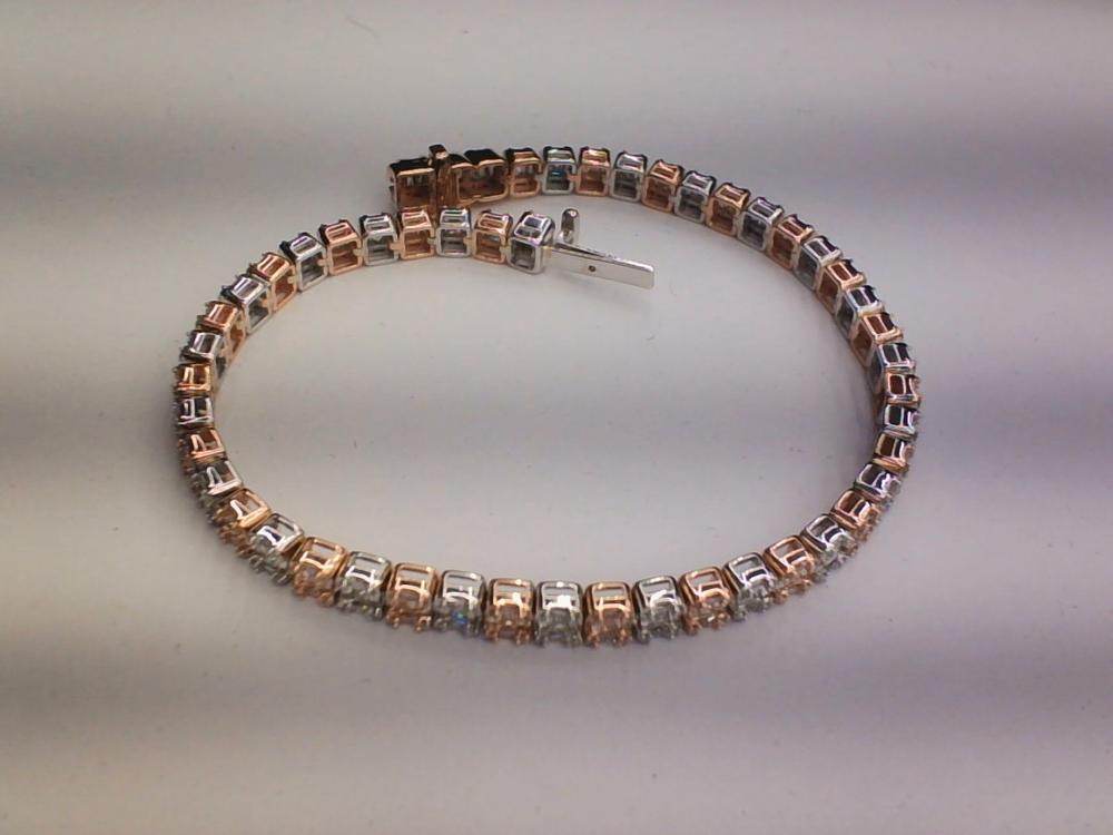 Radiant Brilliance: 10K 3.98-4.60CT D-Bracelet - Picasso Gold & Diamond Jewelry