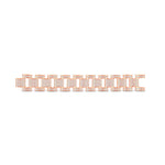 Unveil Opulence: 10KT All Rose Gold 1.98 Carat Designer Link Men's Bracelet – A Statement of Style and Sophistication! - Picasso Gold & Diamond Jewelry