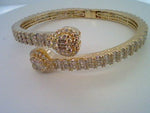Elegance Amplified: 10K 8.26-8.46CT D-Bangle - Picasso Gold & Diamond Jewelry