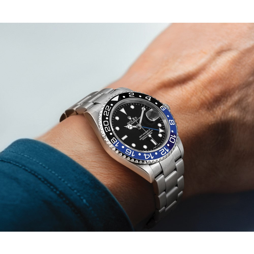 Pre-Owned Rolex GMT-Master II 40mm Silver Dial Luxury Watch - View 5