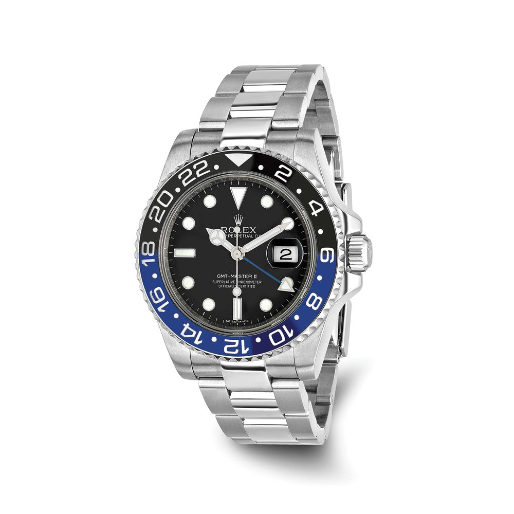 Pre-Owned Rolex GMT-Master II 40mm Silver Dial Luxury Watch