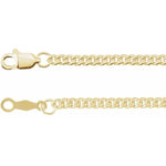 10K Yellow Gold 4.0mm Hollow Curb 18-Inch Chain - Picasso Gold & Diamond Jewelry