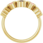 14K Yellow Gold Pink Tourmaline Ring - Genuine Gemstone Jewelry - Picasso Gold & Diamond Jewelry