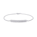 14 Karat White Gold 0.95 Carat Diamonds Fashion Ladies Bracelet - Picasso Gold & Diamond Jewelry