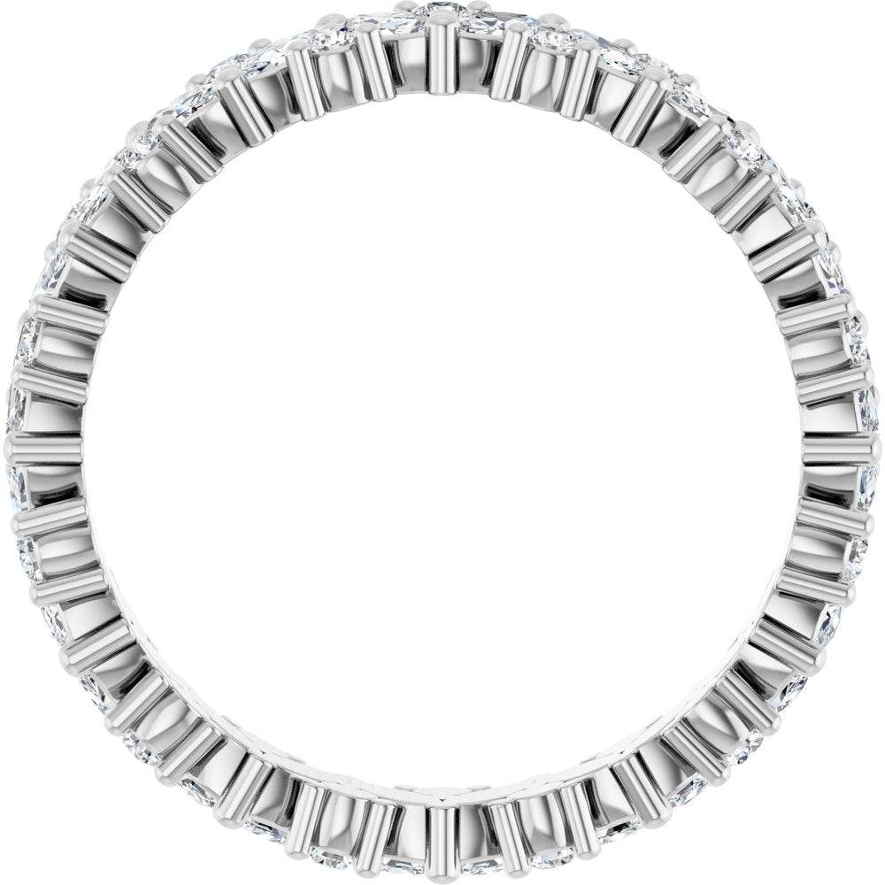 14K Gold Natural Diamond Cluster Eternity Band – 1 1/5 CTW, Marquise-Cut Diamonds - Picasso Gold & Diamond Jewelry