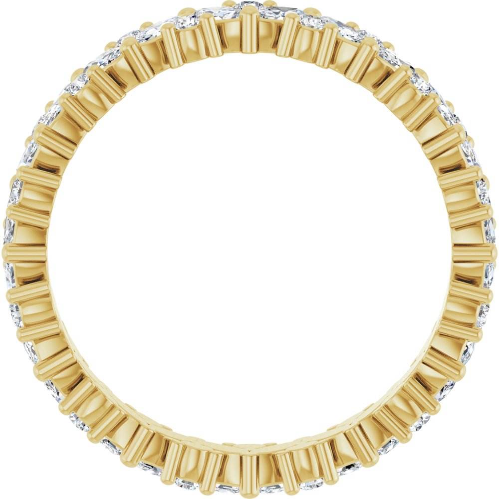 14K Gold Natural Diamond Cluster Eternity Band – 1 1/5 CTW, Marquise-Cut Diamonds - Picasso Gold & Diamond Jewelry