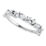 14K Gold Diamond Anniversary Band – 1 CTW Lab-Grown or 7/8 CTW Natural Diamonds, Marquise-Cut - Picasso Gold & Diamond Jewelry