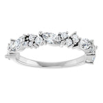 14K Gold Diamond Anniversary Band – 1 CTW Lab-Grown or 7/8 CTW Natural Diamonds, Marquise-Cut - Picasso Gold & Diamond Jewelry