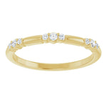 14K Yellow Gold Lab-Grown Diamond Stackable Ring – 1/8 CT - Picasso Gold & Diamond Jewelry