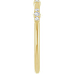 14K Yellow Gold Lab-Grown Diamond Stackable Ring – 1/8 CT - Picasso Gold & Diamond Jewelry