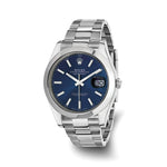 MENS Pre-owned Rolex-Ind. Certified Date just 41 SS OYSTER Blue DiaI