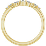 14K Yellow Gold 1/8 CTW Natural Diamond Stackable Ring | Round Cut - Picasso Gold & Diamond Jewelry