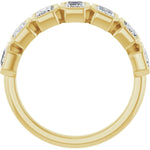 10K Yellow Gold 2 1/3 CTW Lab-Grown Diamond Anniversary Band | Emerald Cut, VS Clarity - Picasso Gold & Diamond Jewelry