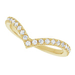 14K Yellow Gold 1/4 CTW Lab-Grown Diamond Contour Band - Picasso Gold & Diamond Jewelry