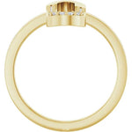 14K Yellow 1/10 CTW Natural Diamond Paperclip-Style Ring - Picasso Gold & Diamond Jewelry