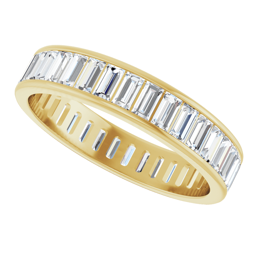 1 1/3 CTW Lab Diamond Eternity Band | 14K Yellow Gold | Picasso Gold & Diamond Jewelry
