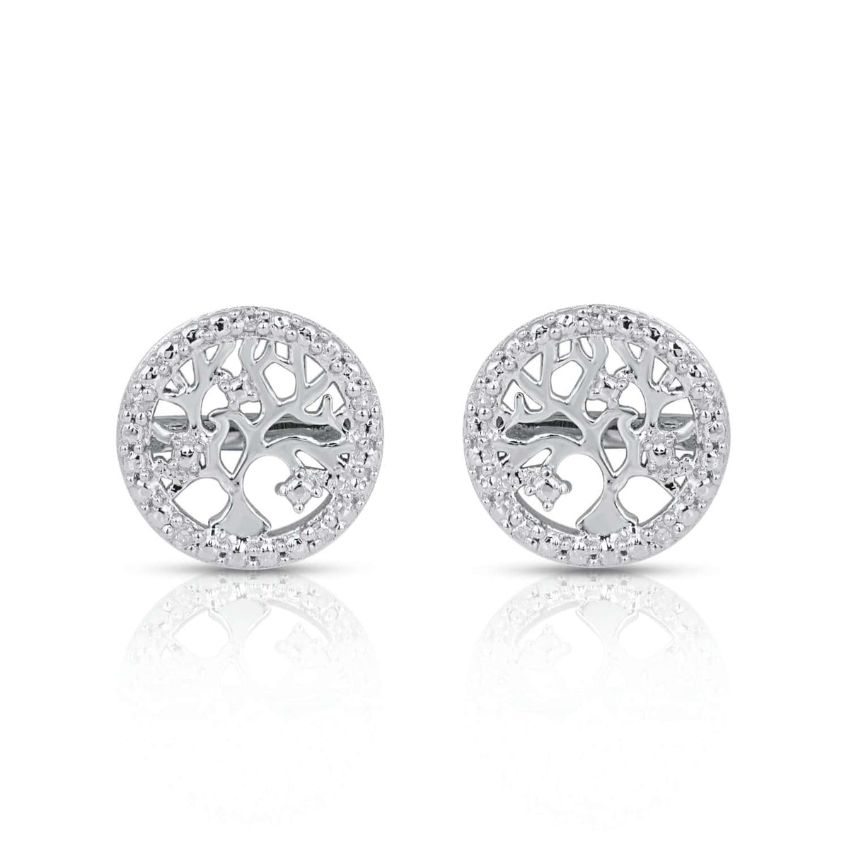 925 SS 0.03CT D- EARRINGS - Picasso Gold & Diamond Jewelry