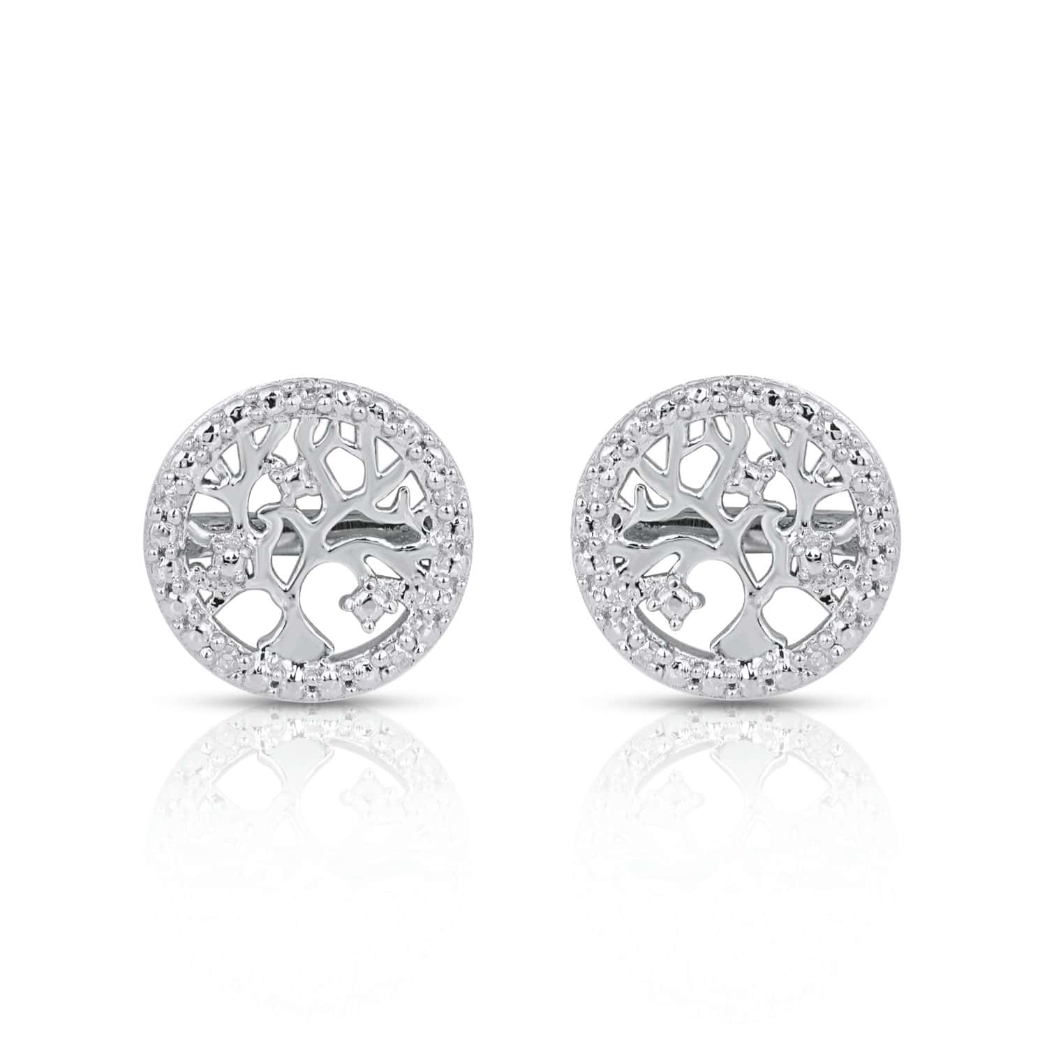 925 SS 0.03CT D- EARRINGS - Picasso Gold & Diamond Jewelry