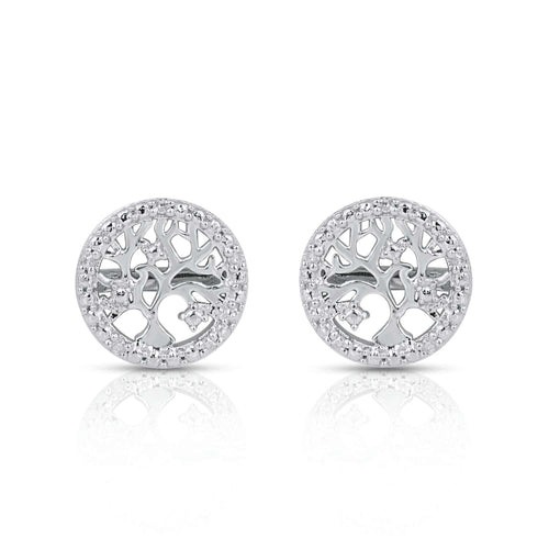 925 SS 0.03CT D- EARRINGS - Picasso Gold & Diamond Jewelry