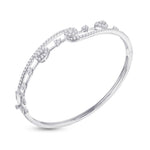 14 Karat White Gold 1.50 Carat Diamonds Fashion Micro Prong Endless Luster Bangle-1325824-WG - Picasso Gold & Diamond Jewelry