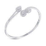 14 Karat White Gold 1.50 Carat Diamonds Fashion Micro Prong Endless Luster Bangle-1325825-WG - Picasso Gold & Diamond Jewelry